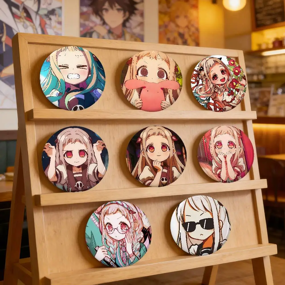 Hanako Kun Badges Peripheral Lapel Pins Tinplate Round Brooch For Shoulder Bag Accessories Souvenir Gifts