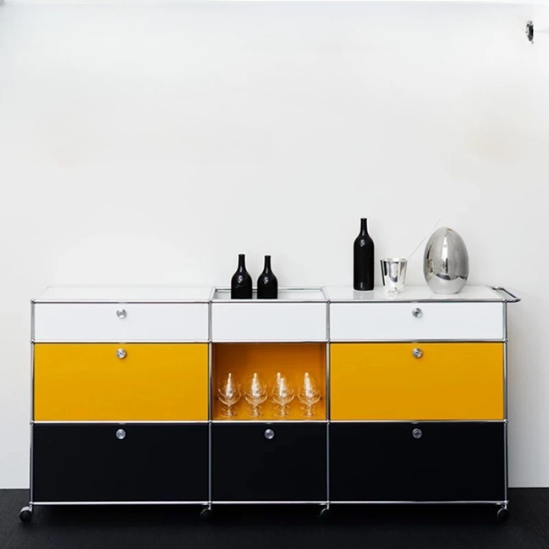 

Indoor Bedroom Indoor Stainless Steel Modular Storage Jewelry Cabinet Medieval Bedside Table Edge Cabinet