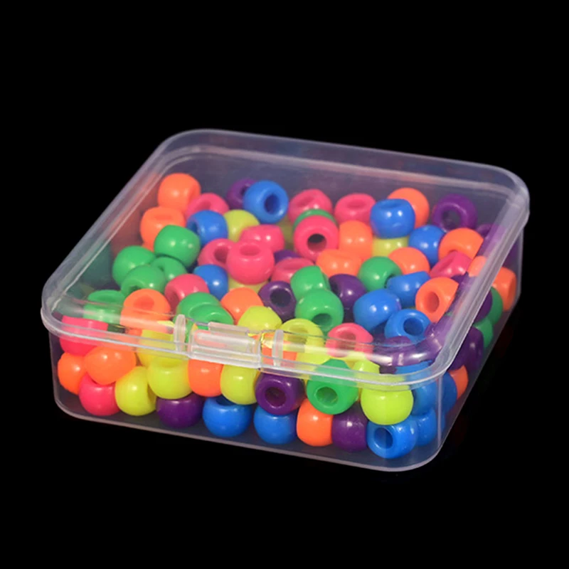 Mini Boxes Square Clear Plastic Jewelry Storage Case Container Packaging Box For Earrings Rings Beads Collecting Small Items