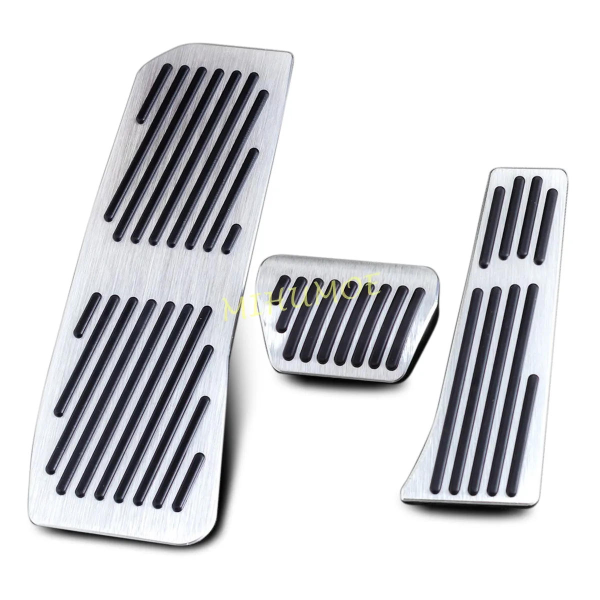 

LHD Aluminum Foot Rest Dead Gas Accelerator Brake Pedal Cover Set For 2017-2023 BMW 525i 530i 530e 535e 340i G30 G31 Accessories
