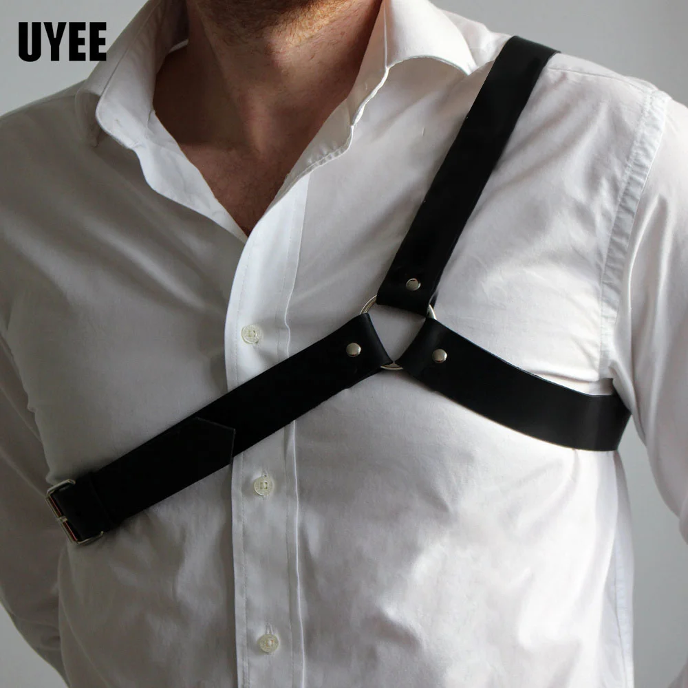 UYEE-Correias de peito para homens e mulheres, arneses sensuais, cinto ajustável, roupas góticas, techwear, bondage do corpo, acessórios Y2K