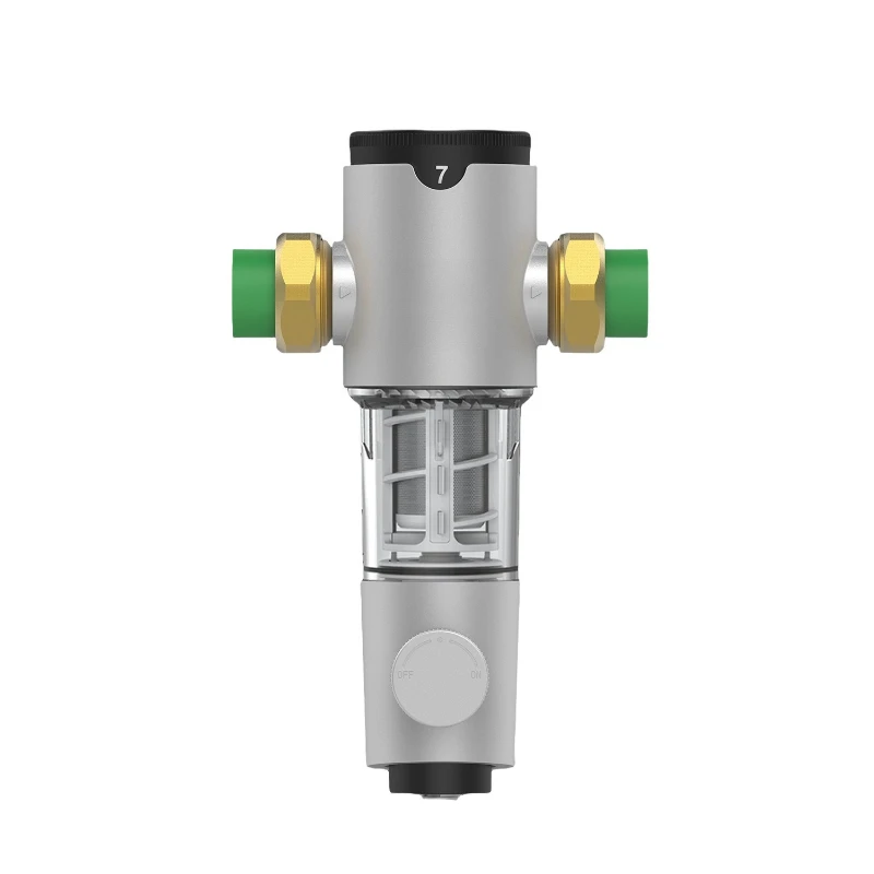 Whole house pre-filter, household pipe water purifier large siphon backwash to remove rust