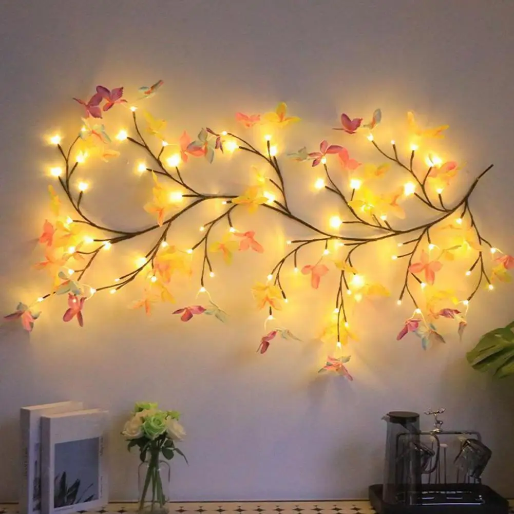 

Bendable String Lights Butterfly Rattan String Lights Butterfly Decorative Light Led Fairy Light Bendable Rattan Usb for Wedding