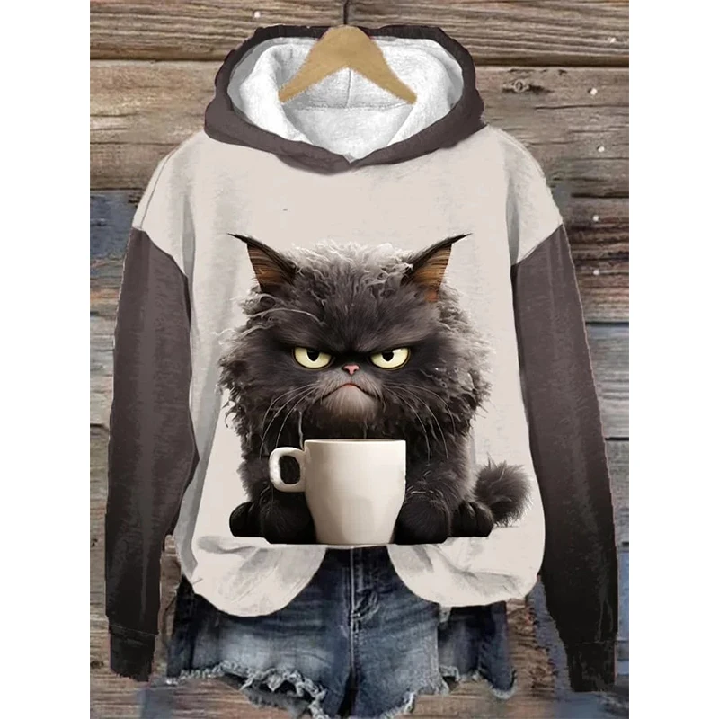 Cute Animal Pattern Hoodies Cat Dog Bee 3D Print Women Hooded Sweatshirts Streetwear Pullovers Tracksuits Female Unisex Clothing