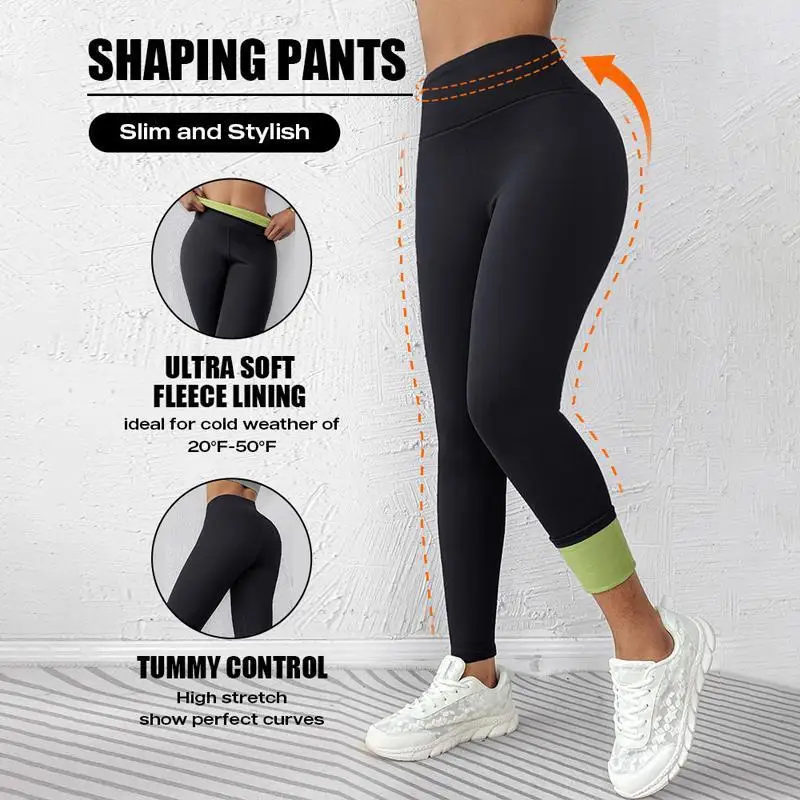 

Women's Fleece Lined Yoga Pants High Waist Tummy Control Tight Fit Comfortable Breathable Stretchy Leggings for Fitness