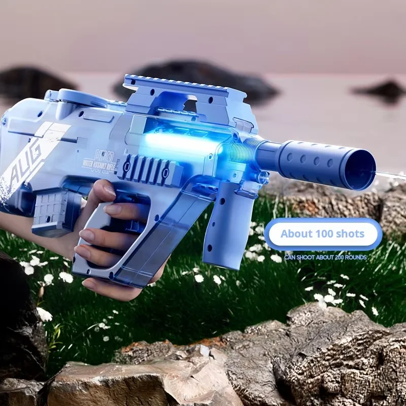 Electric Water Gun Toy Large Capacity P90 AUG Automatic High-Tech Outdoor Summer Beach Swimming Pool Shooting Water Toy for Kid