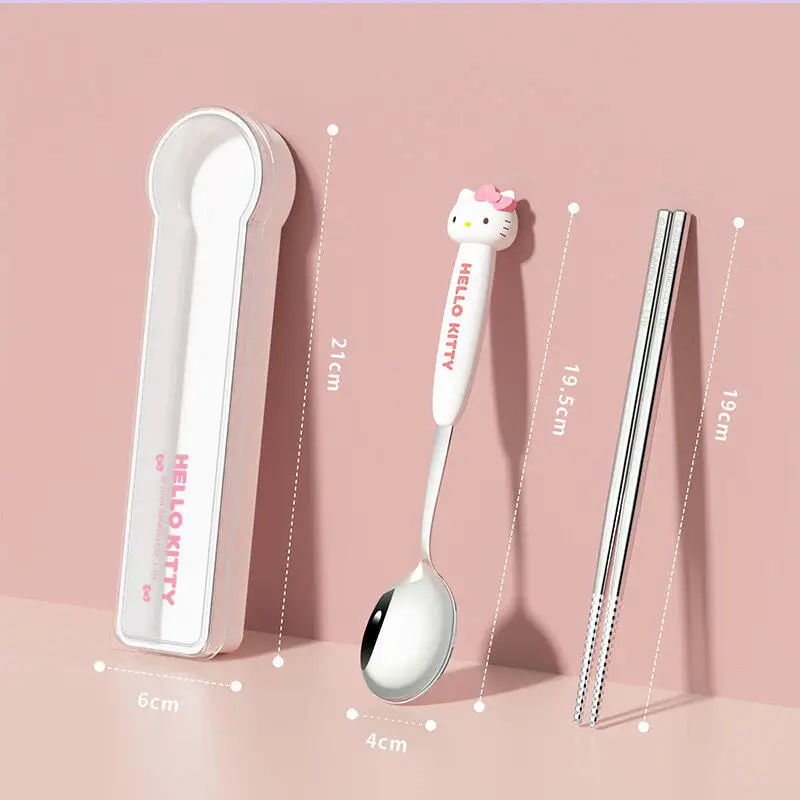 

Sanrio Hello Kitty My Melody Kuromi вилка палочки для еды хит продукт новый продукт милый мультфильм на открытом воздухе портативный милый взрослый студент