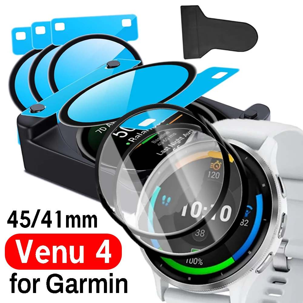 

Для Garmin Venu 4, защитная пленка для лотка для установки экрана, защитная пленка от царапин, простая установка, мягкая пленка для Venu 4, 41 мм, 45 мм
