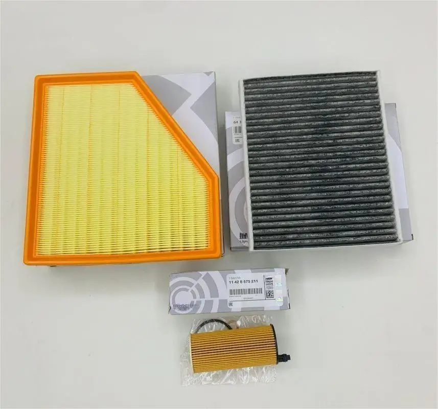 3PCS For BM 320i 330i f30 LCI 2.0T air filter 13718605164 oil filter 11428575211 cabin filter 64119237555