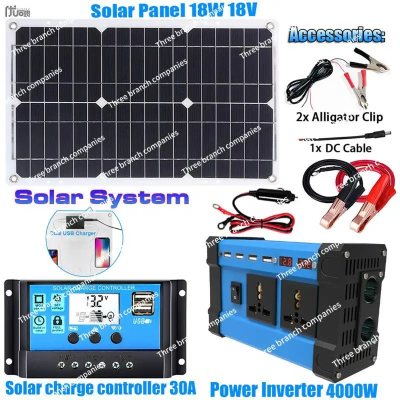 Solar System Combined Inverter Controller Solar Panel 12V To 220V/110V Intelligent Charge and Discharge