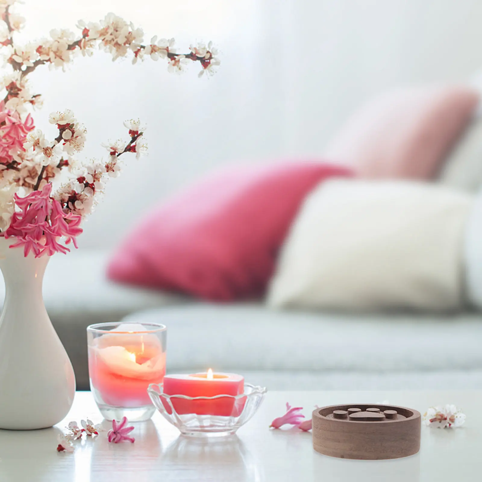 Natural Wood Aromatherapy Diffuser Essential Oil Diffusing Wood Car Perfume Diffuser Home Car Decor Fresh Scent Air Purifier