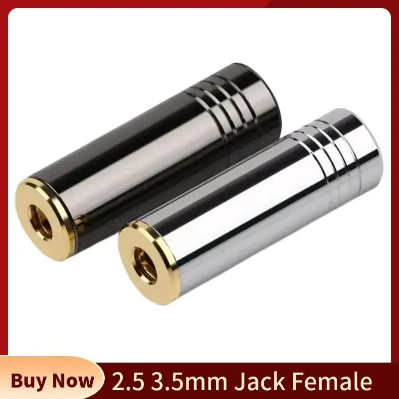 Jack 2.5 3.5mm Connector Female 4 Pole Speaker Terminal Audio Plug 3/32