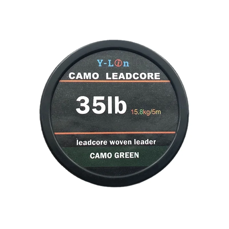 5m Carp Fishing Line Leadcore Hook Link Camouflage Carp Braided Line Hair Rigs Lead Core Tackle Fishing Fluorocarbon