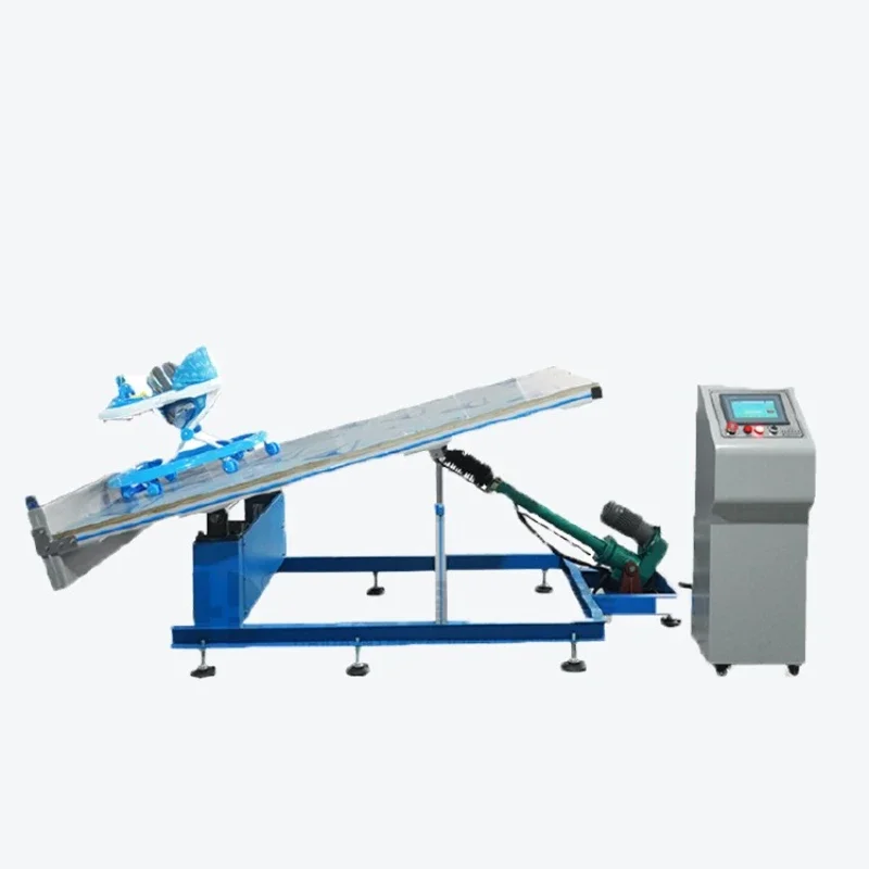 Electric digital stroller stability performance testing device Stroller multi-angle change front and rear tilt testing machine