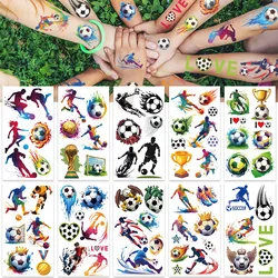 10sheets Cartoon Cool Football Tattoo Stickers For Hand Arm Body Decorative Waterproof Tattoo Stickers Kids Creative Party Gifts