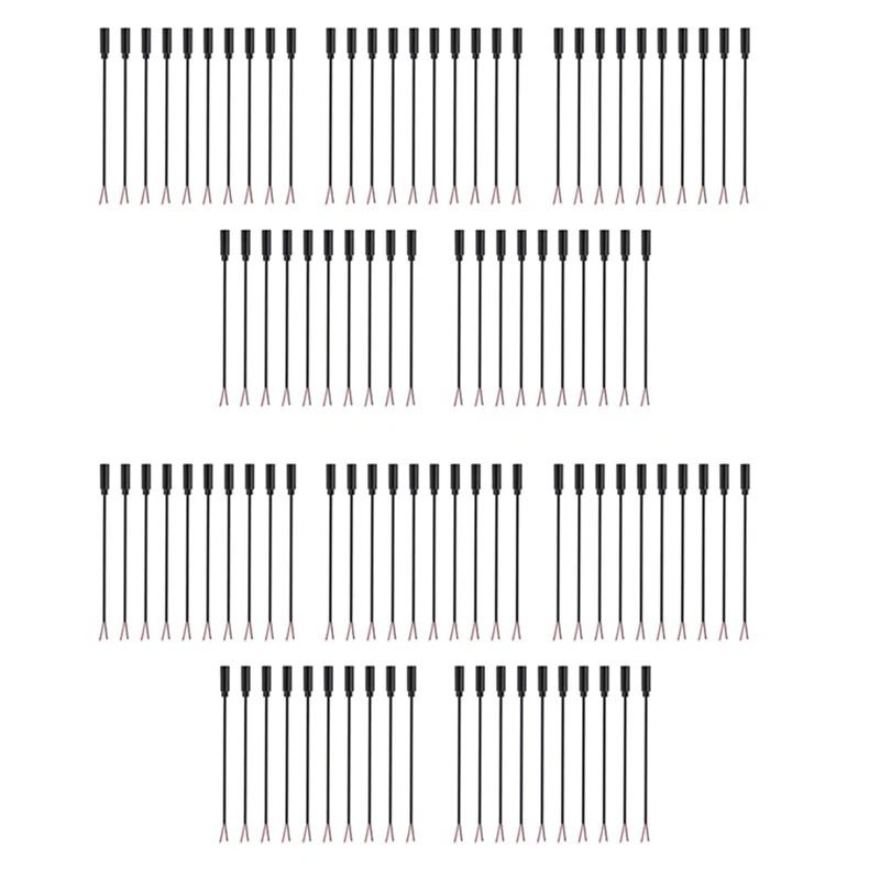 

BTLIFE-100Pcs Замена 3,5-мм гнездовой разъем для голого провода с открытым концом, 2-полюсный моно 1/8 дюйма, 3,5-мм разъем, аудиокабель