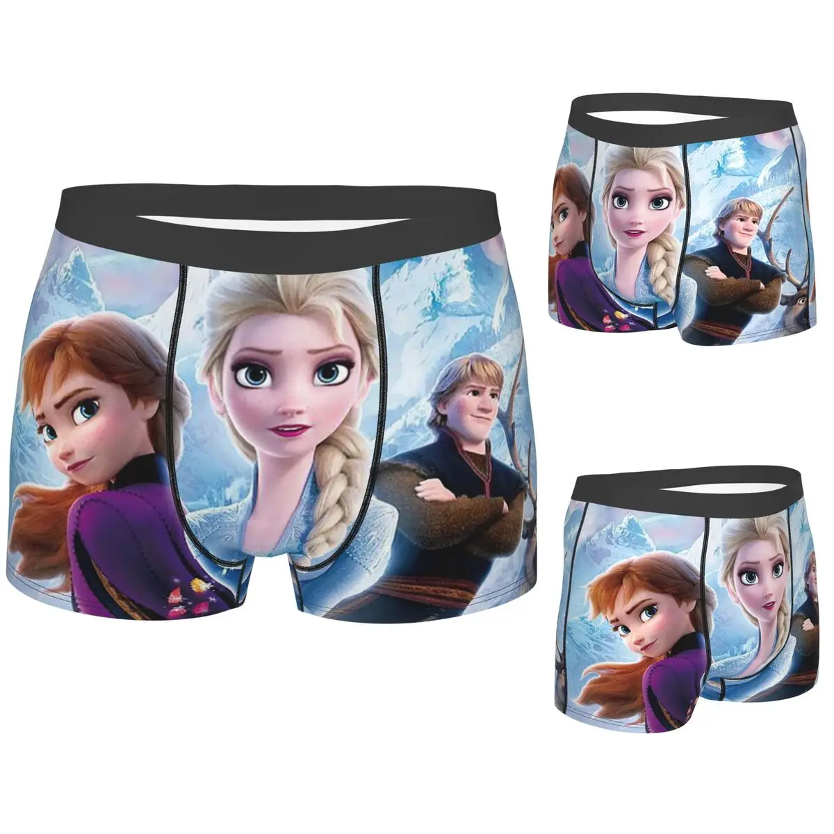 

Boxer Underpants Shorts Frozen Panties Men Soft Underwear for Homme Man Boyfriend Gifts