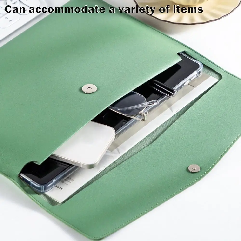 

Document Organiser Leather Leather Document Pouch Large Capacity A4 A5 Leather File Folder File Organizer Pouch