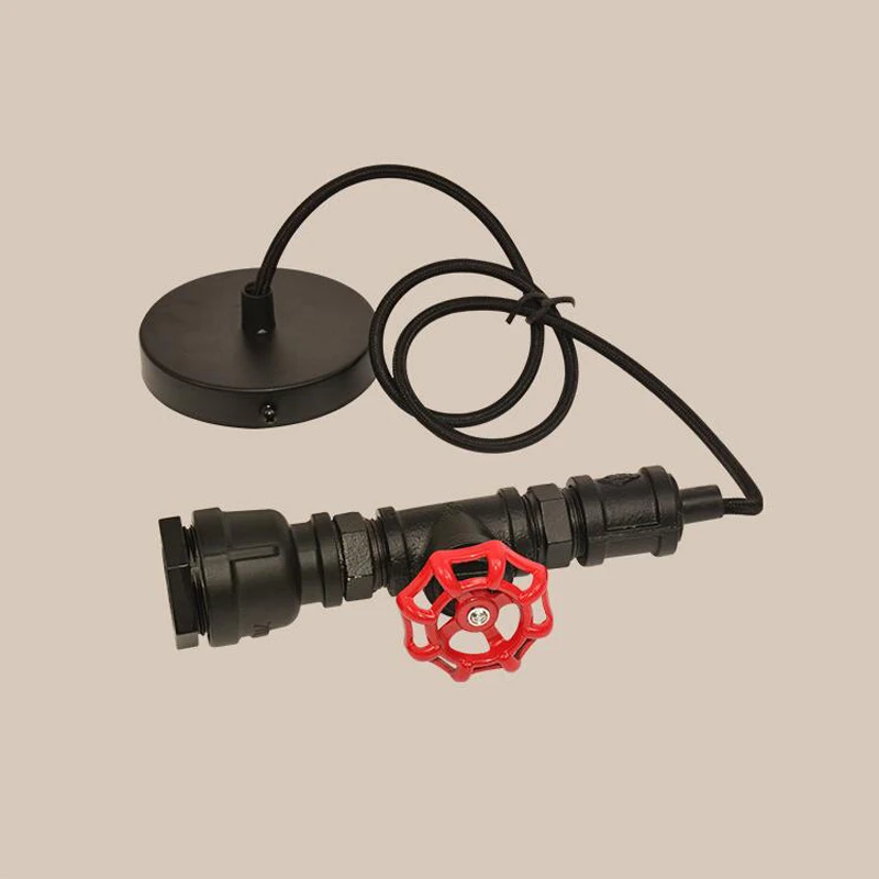 Vintage Industrial Water Pipe Valve Pendant Lamp Metal E27 Ceiling Pendant Fixture for Kitchen Island Cafe Bar Restauran