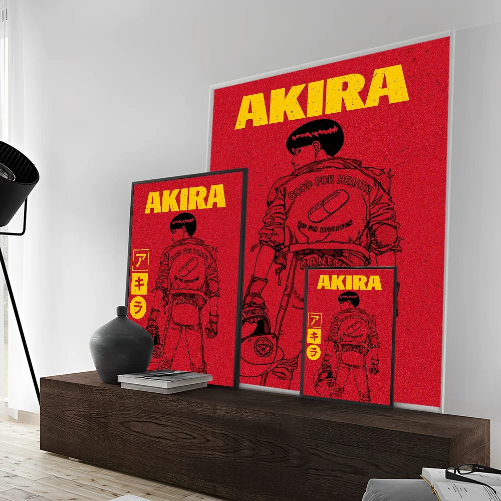 Anime Akira Retro DIY Sticky Poster Vintage Room Bar Cafe Decor Home Decor