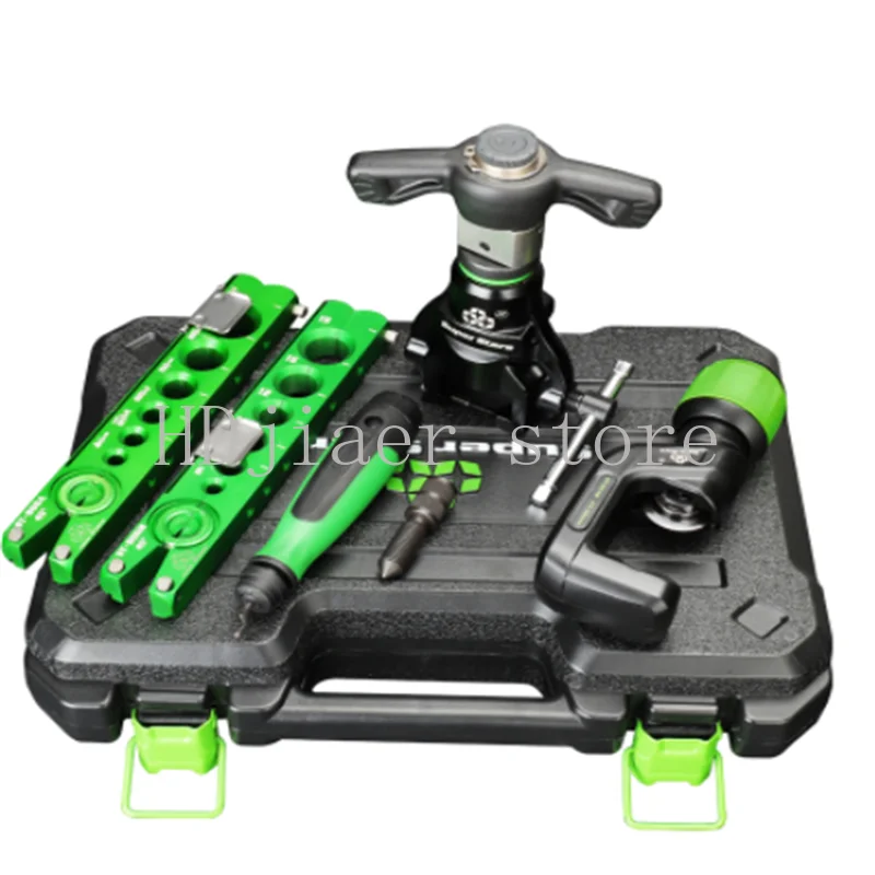 

6-19MM Professional Tube Expander Kit Manual Air Conditioner Copper Pipe Eccentric Reamer Metric ST-806FT