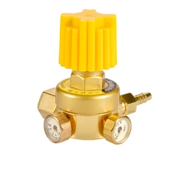 Argon Regulators Gauges Oxygen, Acetylene, Propane Gas Welding Regulator Dual Dials Adjustable for Mig Tig Weld 20/2.5Mpa