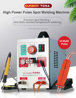 SUNKKO 709A Spot Welder 3.2KW Pulse Spot Welding Machine For Lithium Battery Pack Welding Machine With Remote Soldering