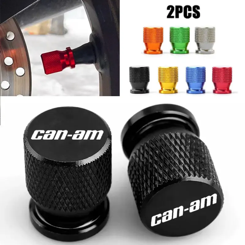 

2PCS Motorcycle Car Wheel Tire Valve Caps For Canam Maverick X3 Can Am Ryker 900 Renegade 800 Spyder F3 Outlander 1000