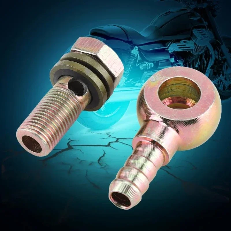 2 teile/satz Öl Rückkehr Rohr Joint Diesel Rohr Joint Hohl Schraube Öl Rohr Joint Öl Ball Kopf Motorrad Refit Öl kühler Armaturen