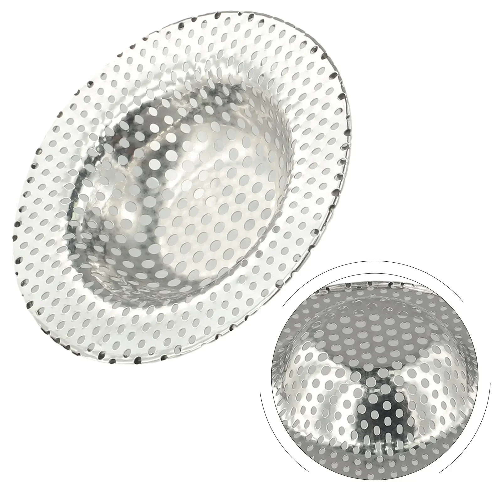 Kitchen Water Sink Filter Sink Mesh Strainer Kitchen Tool Stainless Steel Bathroom Floor Drain Cover Shower Hair In Stock