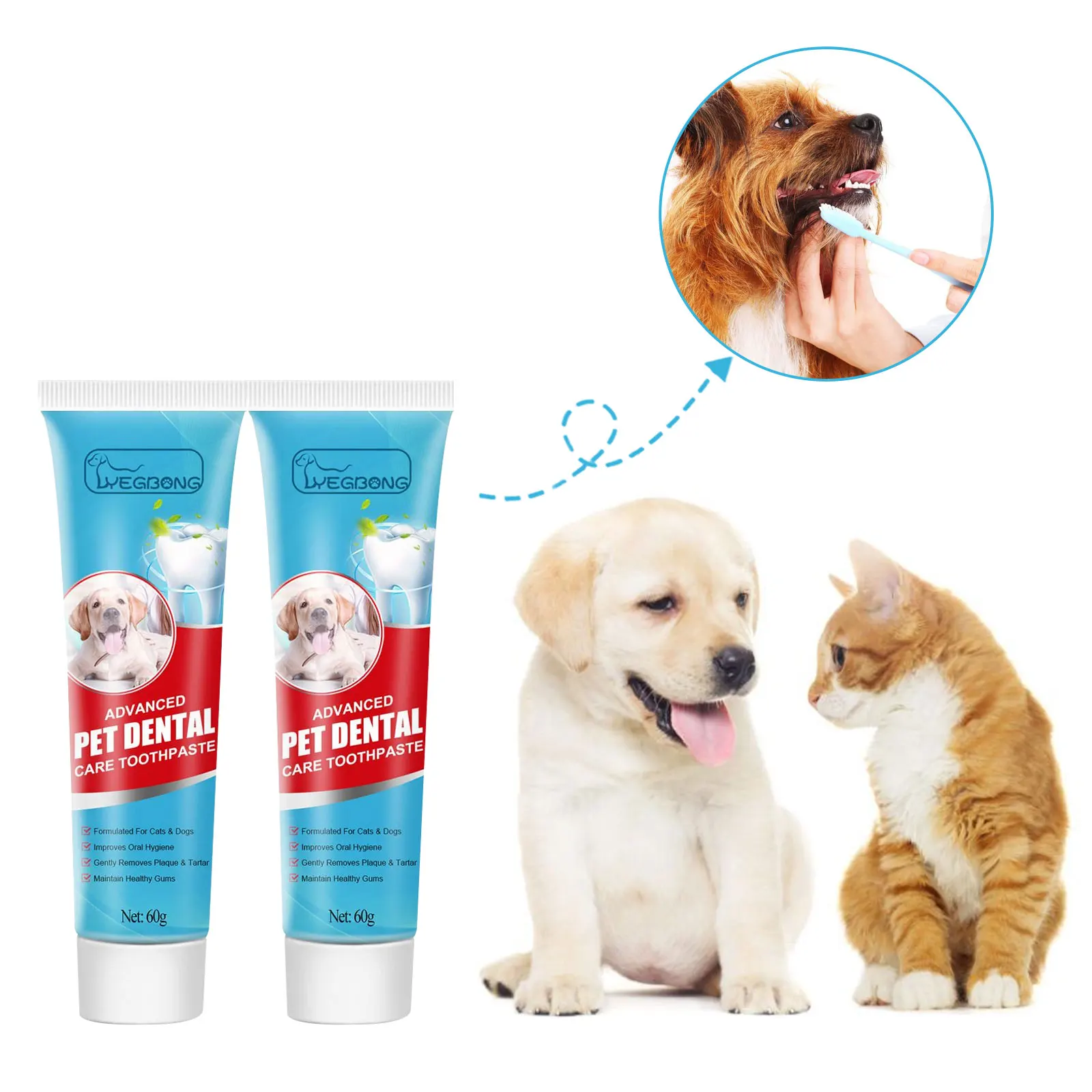 

Pet Toothpaste Puppy Fresh Mouth Deodorant Tartar Cleaning Toothpaste Dog Tooth Whitening Pet Oral Cleanse Cat Edible Toothpaste