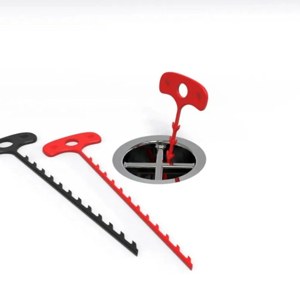 2個入りシンクパイプ浚渫機、排水管クリーナー、クリエイティブな毛髪除去ツール、スリムで柔軟なシャワー下水道床排水クリーナー