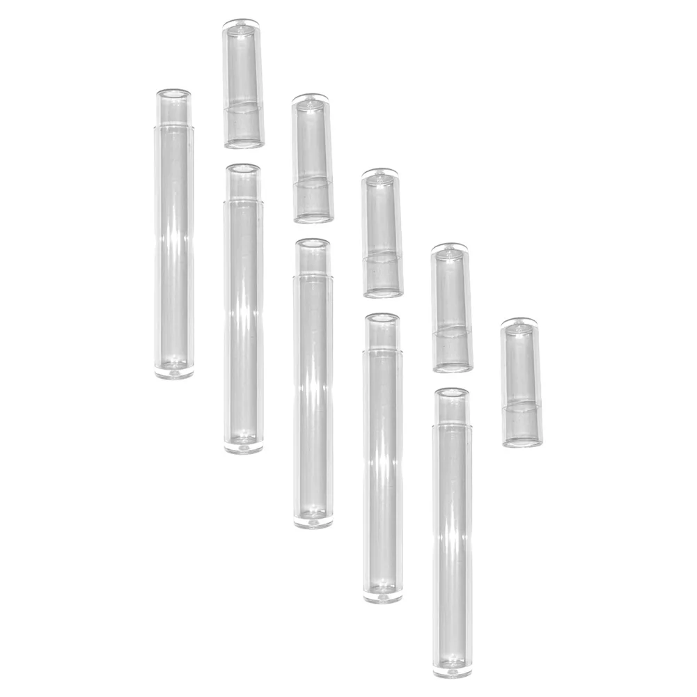 5PCS Tweezers Storage Case PC Plastic For Tweezers Storage Cylinder Pen Box Transparent Acrylic Tweezer Storage Case