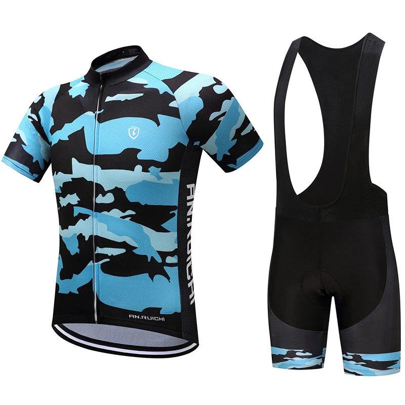 

Summer Unisex Bicycle Cycling Sets Anti-sweat Camouflage Pattern 3D Padding Cushion Sport Jerseys Customized/Wholesale Service