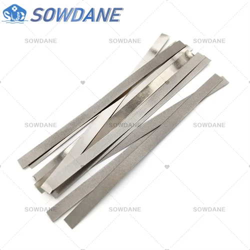 Imagen 2 del producto Tira de palo de Pulido de metales Dental, lado único/doble de superficie de lijado chapada en alúmina, materiales blanqueadores para dentistas