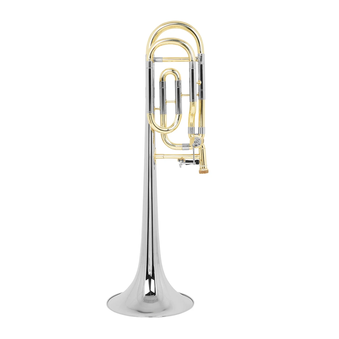 SLADE Tenor Alto Trombone Brass Bb Tone B Flat Wind Instrument with Trombone Cupronickel Mouthpiece & Accessories