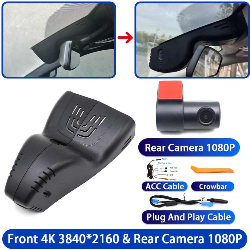 Dashcam camera DVR 4K UHD Wifi Plug & Play video recorder voor BMW 3 4 Serie G20 G21 G22 G23 G26 i3 G28 X5 G05 G18 X7 G07 iX5