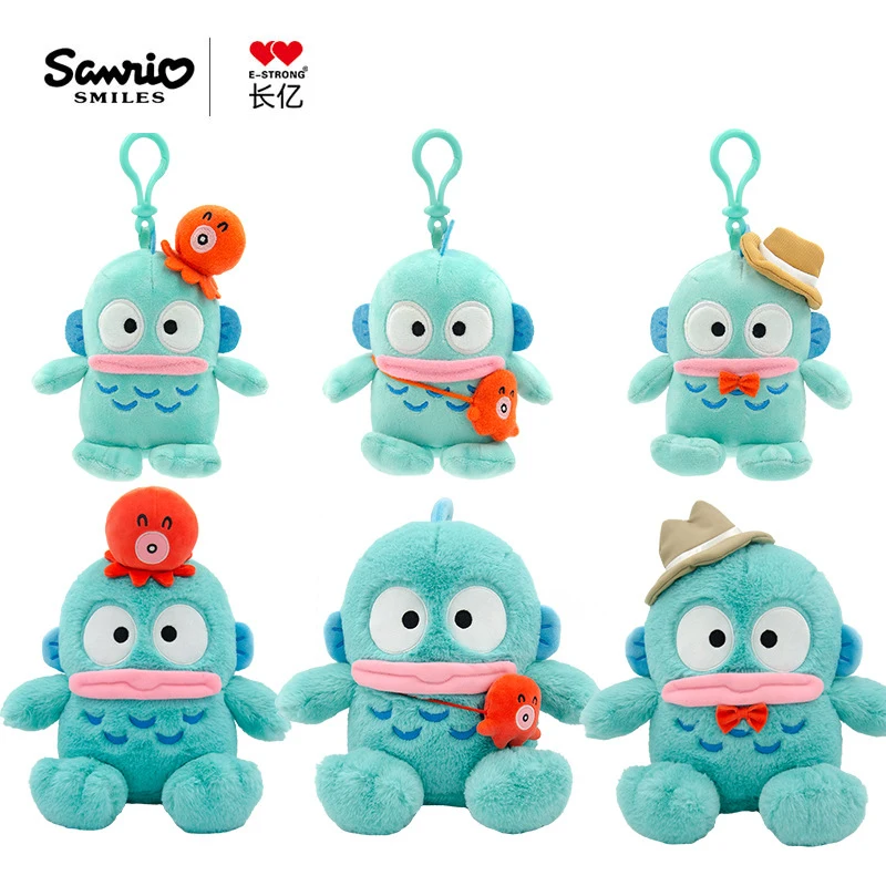 

Sanrio Genuine Hangyodon Pendant Plush Toys Small Charms Sayuri Super Soft Model Doll Stuffed Toys Girls Boys Birthday Gifts