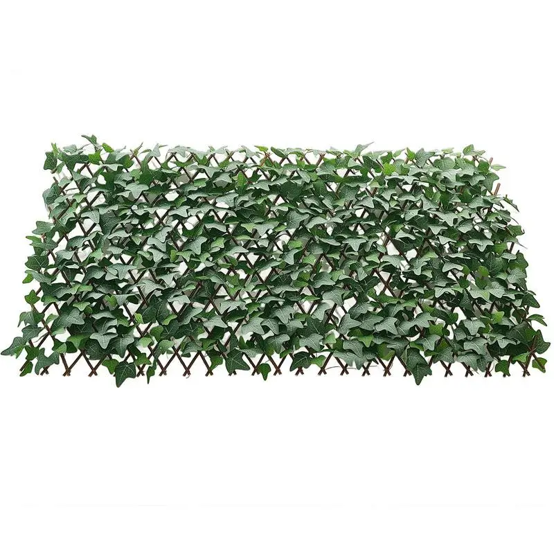 

Expandable Fence Privacy Screen, 25 x 126 in Expand Artificial Plant Wall, Realistic Artificial Ivy Panel with 50 Zip Ties,