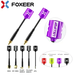 2 sztuk/pudło Foxeer Micro Lollipop 5.7GHZ 2.5dbi o wysokiej mocy FPV Mini antena LHCP / RHCP dla FPV Racing Freestyle drony Quadcopter