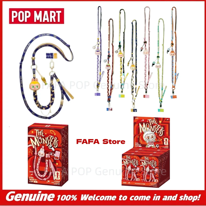

POP MART Labubu The Monsters Fifa World Cup Series Long Lanyard Blind Box Strap For Soccer Fans Collectible Accessory Gifts New