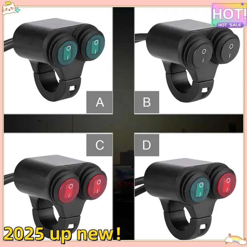 

Superior-22Mm Universal Motorcycle Handlebar Headlight Brake Fog Lights Horn Dual Control Button Switch