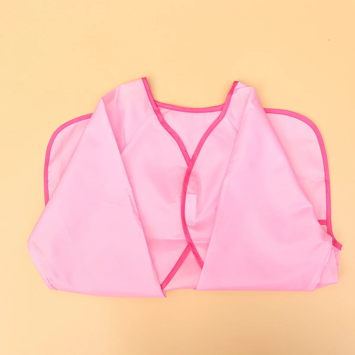 

Painting Smock For Kids Waterproof Long Sleeve Art Apron Adjustable Reusable Children Drawing Cover Clothes Pink