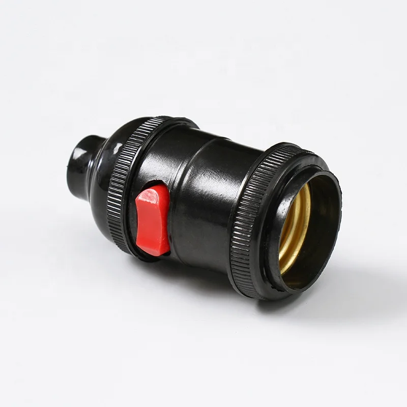 

High Quality E27 216 Plastic Lamp Holder Socket LampHolder Socket Base LED terminal bulb types B22 E14 vintage pocerlain. brass