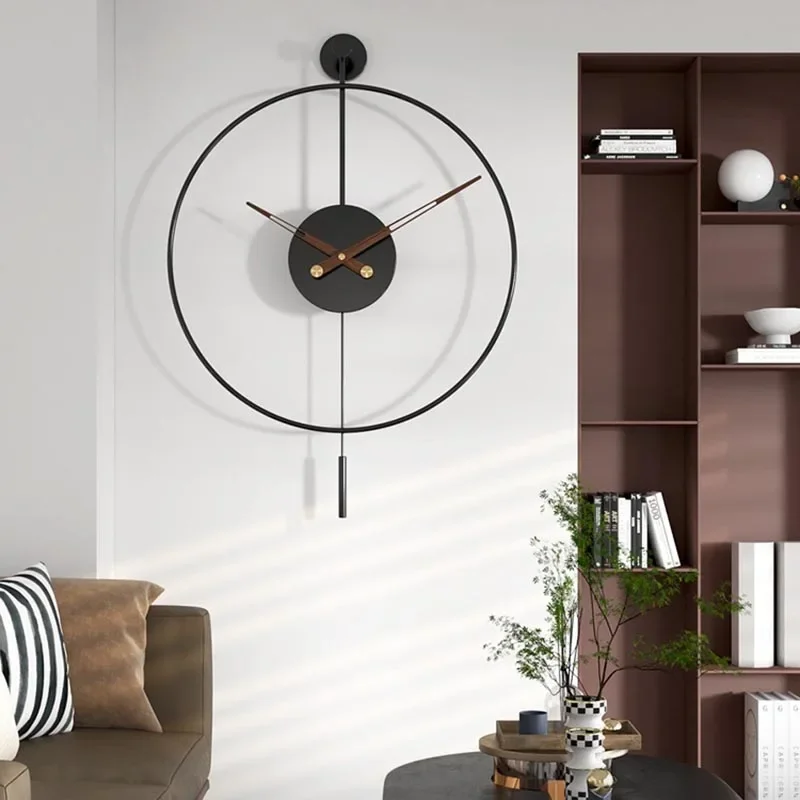 Stylish Unique Wall Clock Modern Design Luxury Simple Chic Wall Watch Living Room Creative Orologio Da Parete Home Decor