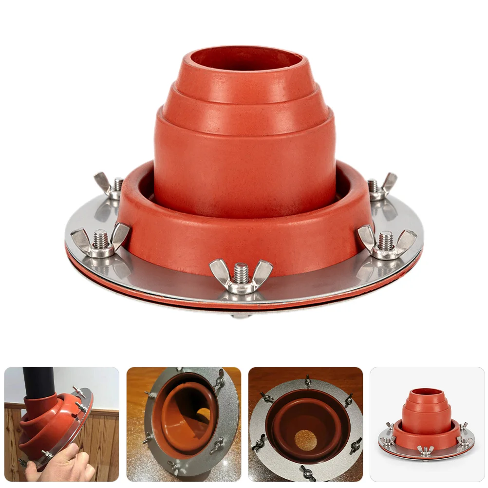 

Hot Tent Stove Jack Silicone Stainless Steel Fireproof Chimney Protective Ring High Temperature Resistance Stove Jack