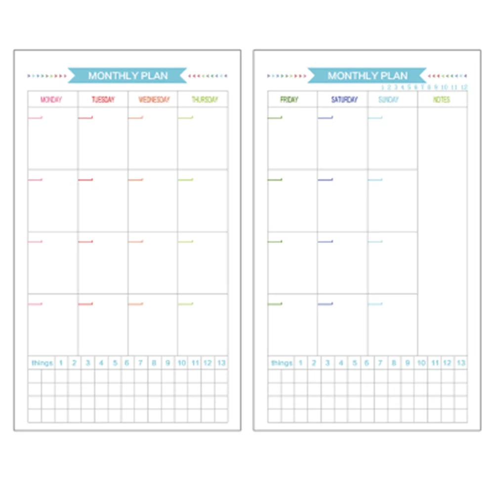 A5 6-Hole Paper Refills Smooth Lined Heavy Wear-Resistant For Traveler Notebook Journal Planner Binder Refill Grid Papers