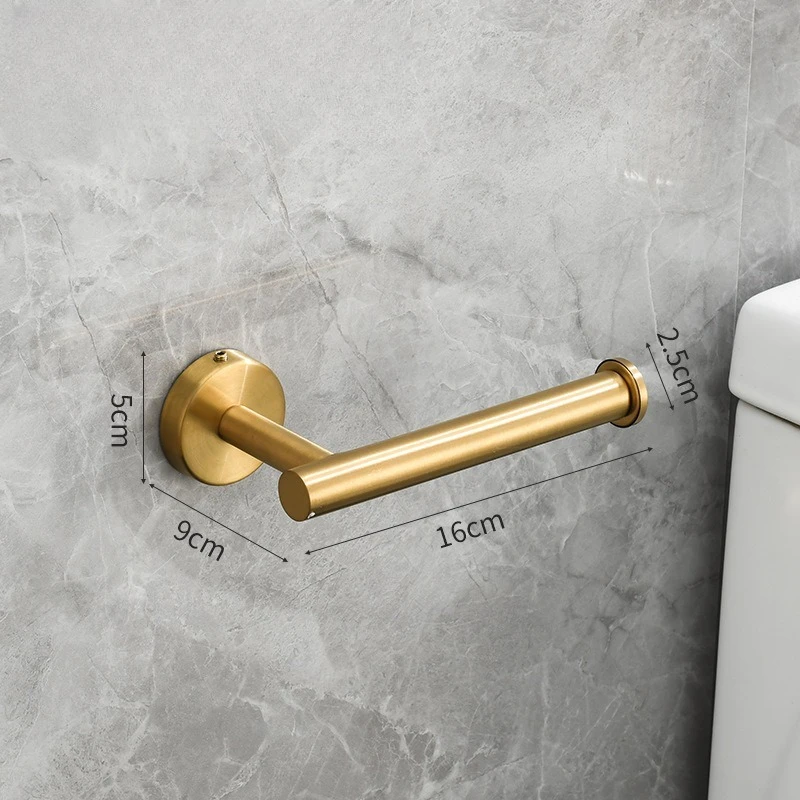 

Stainless steel perforated toilet paper holder Roll paper holder Tissue holder Creative American toilet paper holder