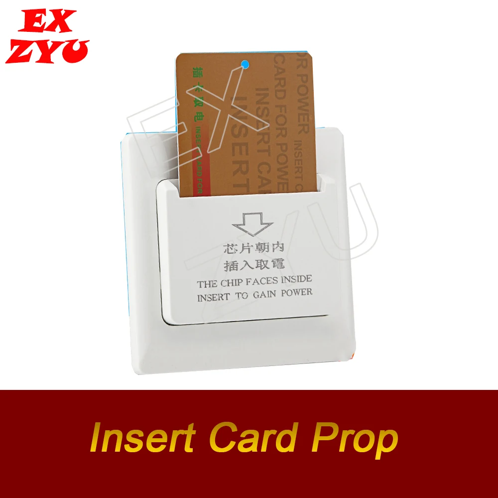 Insert Card Prop Find the Cards and Insert into Card Slot to Unlock Escape Room Props EXZYU