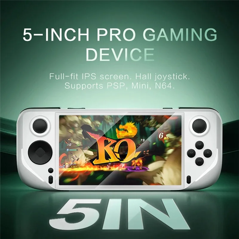 

Suitable E6 Handheld Game Console 32GB 6000+Games 5 Inch With Dual 2.4G Wireless Controller Support For GBA GBC PSP PS1 N64